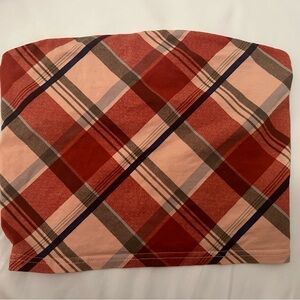 Urban Outfitters Plaid Tube Top